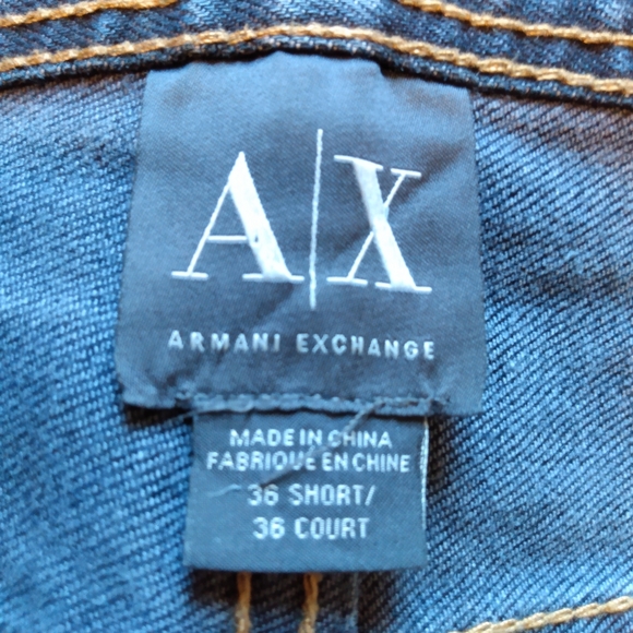 🔴 SALE A/X Armani Exchange J130 Button Fly Skinny Jeans Dark Wash 36 Short - Picture 13 of 13